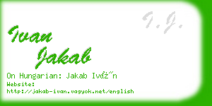 ivan jakab business card